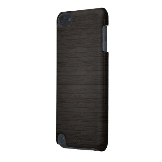 Dark wood faux finish ipod 5 barely there case (Back Left)