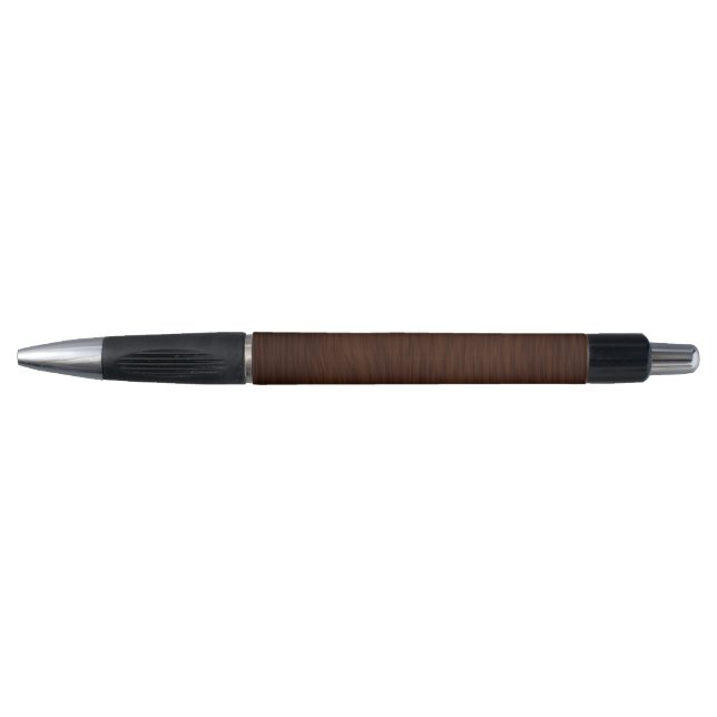 Dark Wood Grain Look Background Pen (Front)