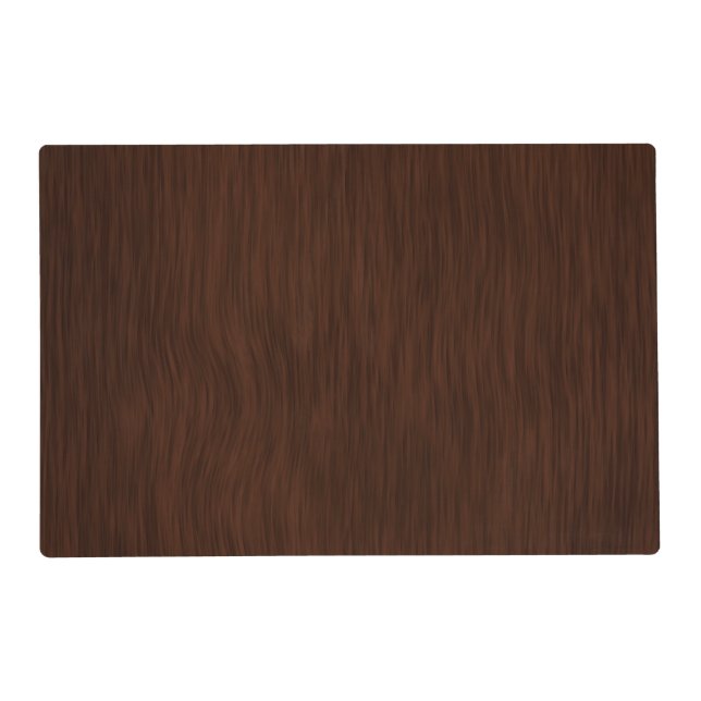 Dark Wood Grain Look Background Placemat (Front)