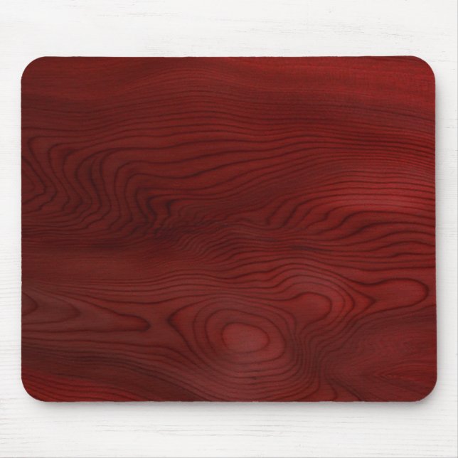 Dark Wood Grain Mouse Pad (Front)
