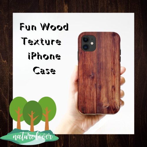 Dark Wood Like Texture  iPhone 11 Case