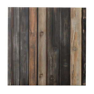 Dark Wood Pattern Ceramic Tile