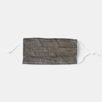 Dark Wood Plank Texture Adult Cloth Face Mask by TheSillyHippy at Zazzle