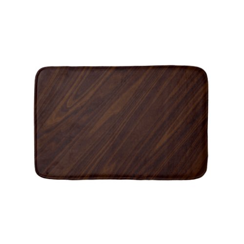 Dark Wood Texture Bath Mat