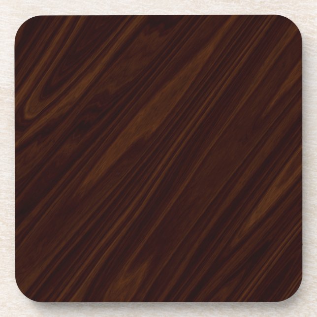 Dark Wood Texture Coaster (Front)