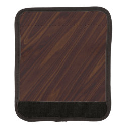 Dark Wood Texture Luggage Handle Wrap