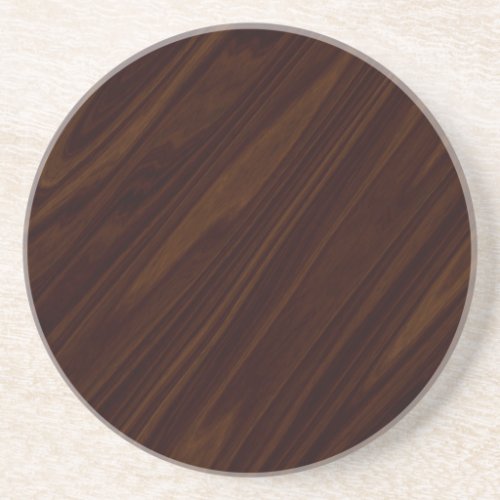 Dark Wood Texture Sandstone Coaster