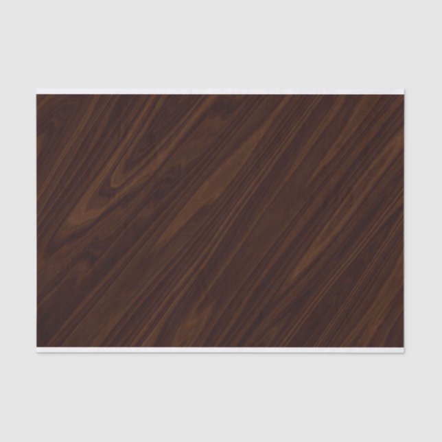 Dark Wood Texture Tissue Paper (Front)
