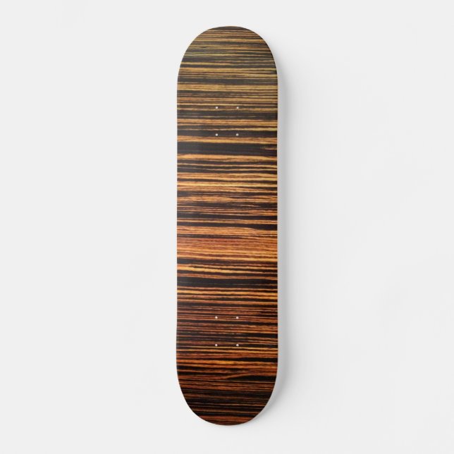 Dark Wood Veneer Skateboard Deck (Front)