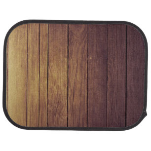 Dark Wood Zazzle_Growshop. Car Floor Mat