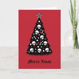 Dark Xmas Tree Card