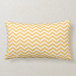 Dark Yellow Chevron Lumbar Pillow