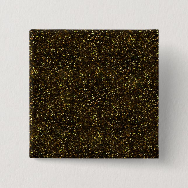 Dark Yellow Gold Glitter Button (Front)