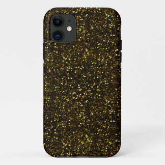 Dark Yellow Gold Glitter iPhone 11 Case