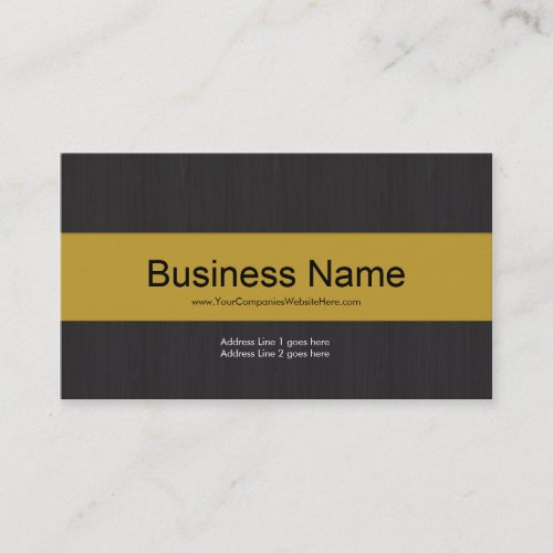 Dark &amp; Yellow Professional Business Card