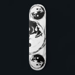 Dark Yin Yang Vampire Skull Religious Symbol Skateboard<br><div class="desc">A Dark and gothic reimagining of the Yin Yang religious symbol utilizing skulls in place of the traditional design.</div>
