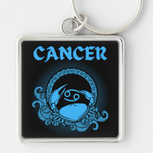 Dark Zodiac - Cancer   Medieval Astrology Art Keychain