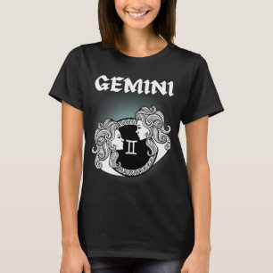 Dark Zodiac - Gemini Medieval Astrology Art T-Shirt