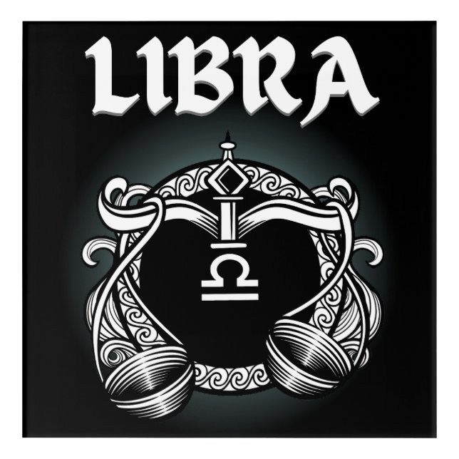 Dark Zodiac - Libra | Medieval Astrology Art (Front)