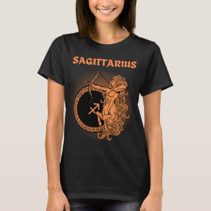 Dark Zodiac - Sagittarius Medieval Astrology Art T-Shirt