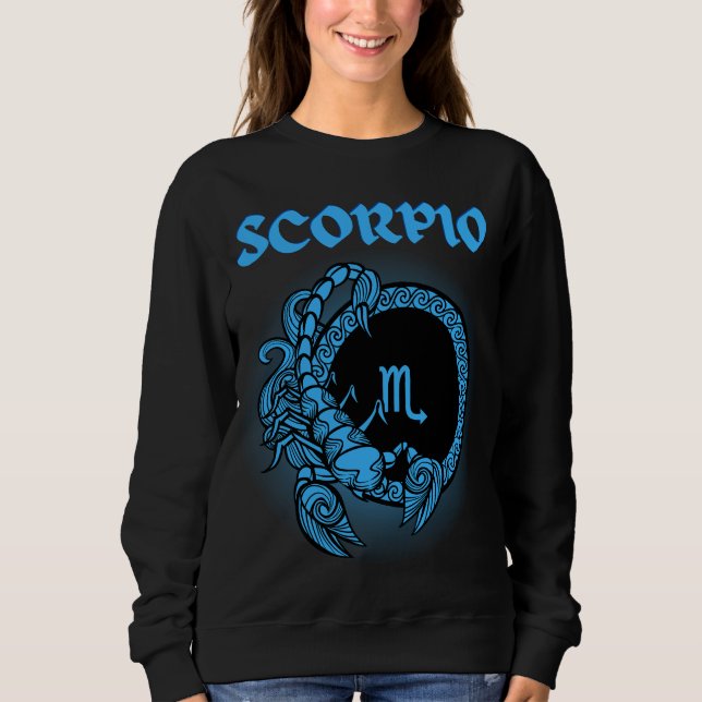 Dark Zodiac - Scorpio | Medieval Astrology Art Sweatshirt (Front)