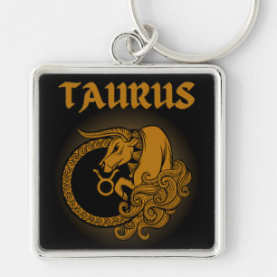 Dark Zodiac - Taurus Medieval Astrology Art Keychain
