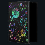 'DarkBloom' iPad Air Cover<br><div class="desc">Simple designer flowers spread over a reversed watercolor Rorschach. Then cut out and arranged and played with in ‘Photoshop magic’ to be scattered across your electronic devices. Here for your Apple iPad Air. All designs and illustrations ©GwenGordonArt</div>