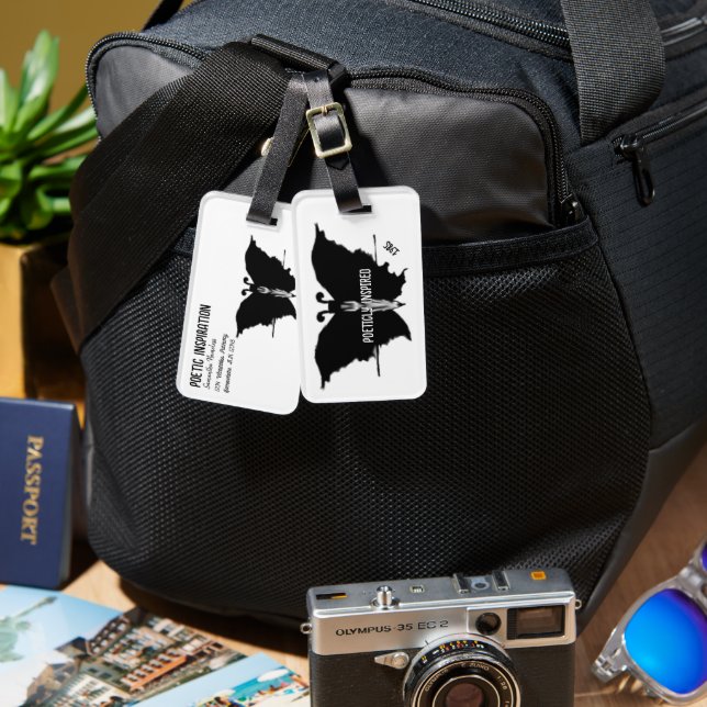 Darkened Beauty Luggage Tag (Front & Back)