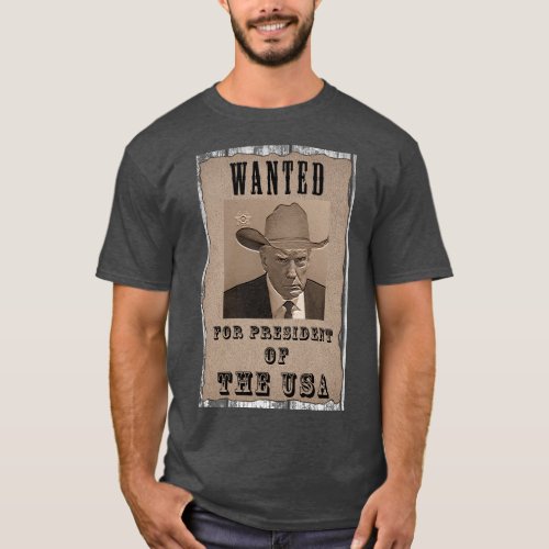 Darker Trump Wanted Poster T_Shirt