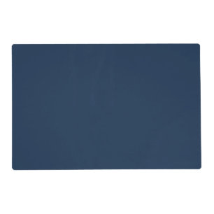 Darkest Navy Blue Solid Color Placemat