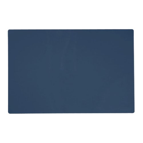 Darkest Navy Blue Solid Color Placemat