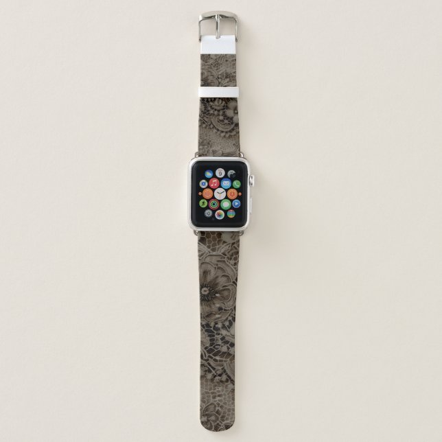 "Darkest Night Black"   Apple Watch Band (Front)