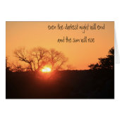 darkest night will end & the sun will rise (Front Horizontal)