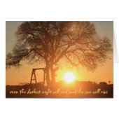 darkest night will end & the sun will rise (Front Horizontal)