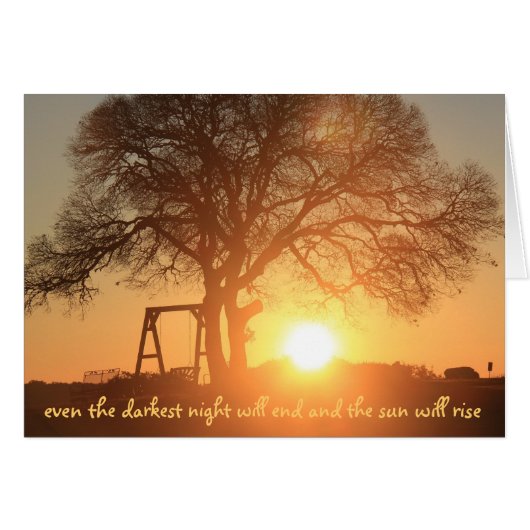 darkest night will end & the sun will rise (Front Horizontal)