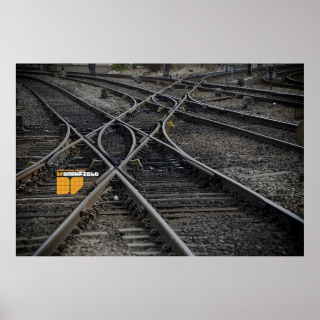 Darkfield train tracks poster (Front)