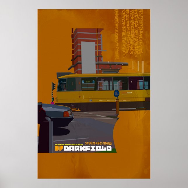 Darkfield tram illustration poster (Front)