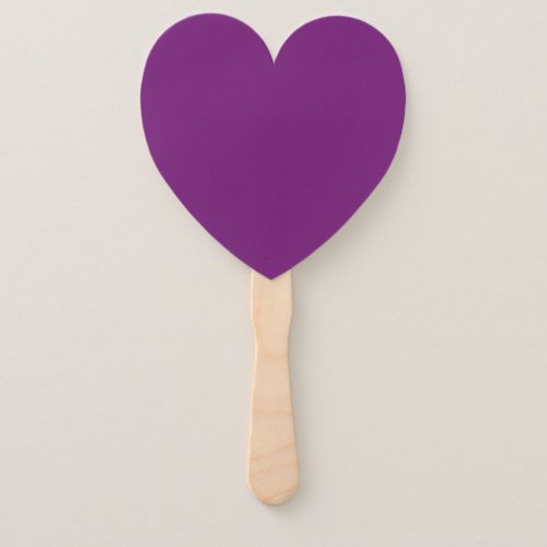 Darkish purple solid color hand fan