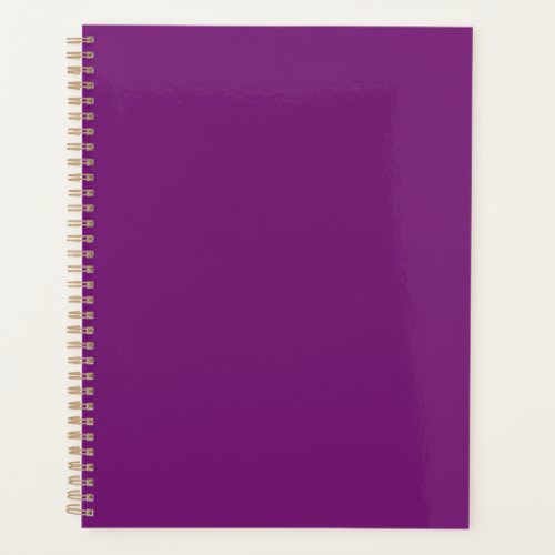 Darkish purple solid color planner