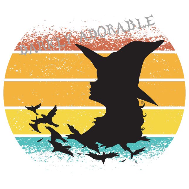  Darkly Adorable T-Shirt (She moved through the moonlit corridors with the grace of a wraith, a portrait of elegant darkness.)
