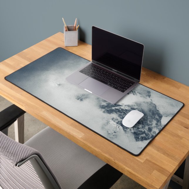 Darkness and mysterious clouds over the mountain desk mat (Office 2)