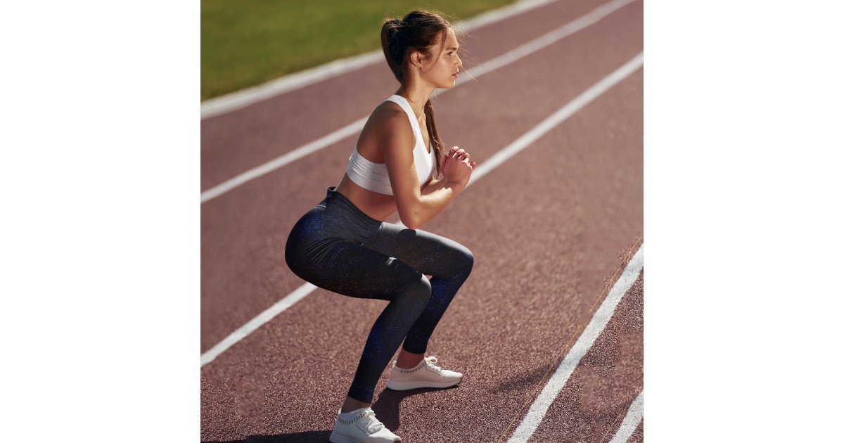 Darkness Blue Capri Leggings