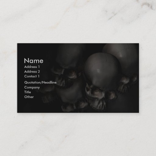 Customizable Darkness Falls Business Cards