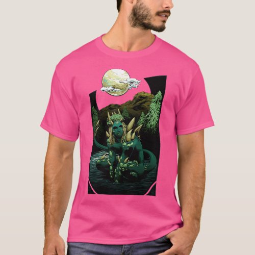Darkness of the Swamp Lake Monster T_Shirt