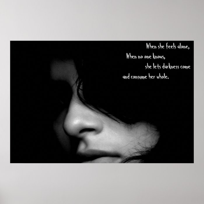 darkness poem poster