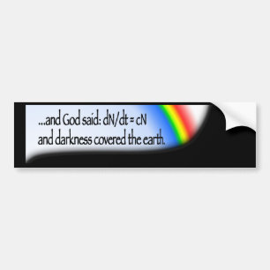 Darkness (rainbow) bumper sticker