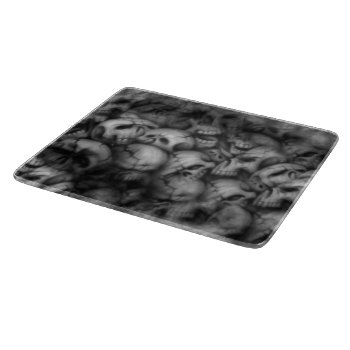 Darkness Skull Head Textures Cutting Board by nonstopshop at Zazzle