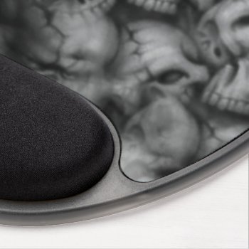 Darkness Skull Head Textures Gel Mouse Pad by nonstopshop at Zazzle
