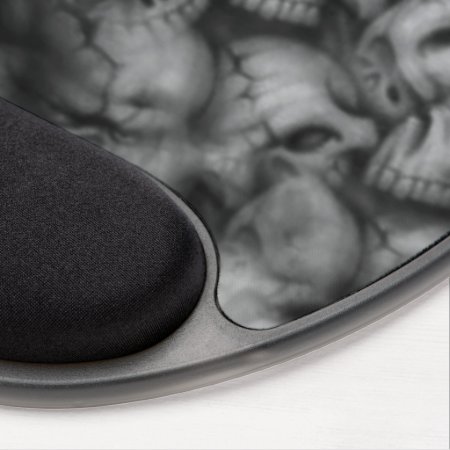 Darkness Skull Head Textures Gel Mouse Pad