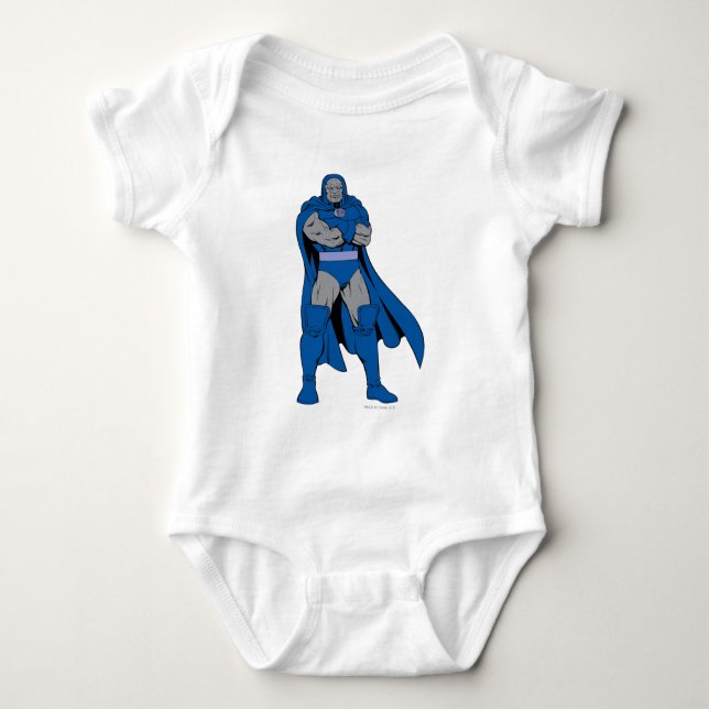 Darkseid Arms Crossed Baby Bodysuit (Front)